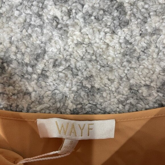 WAYF Dress Maxi Dress Side Crunch Orange Size 8 - Picture 11 of 11